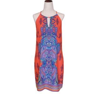 Renee C. Halter Neck Sleeveless Dress